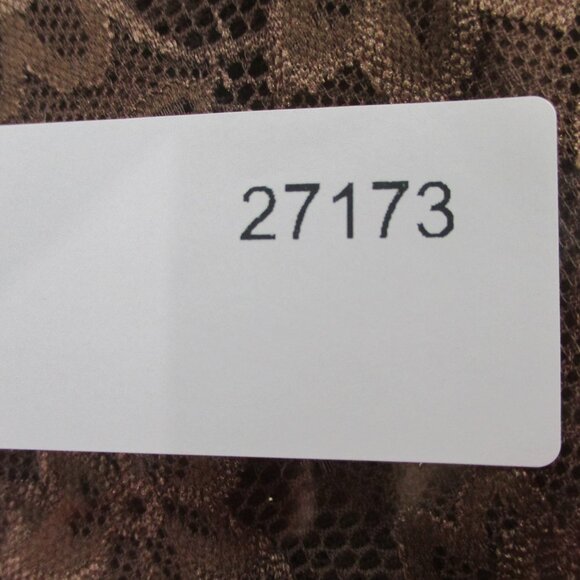 Outcast Vanessa Jumpsuit Mocha Womens XS Brown Sheer Bodycon Flare Leg Bandeau - Picture 9 of 9